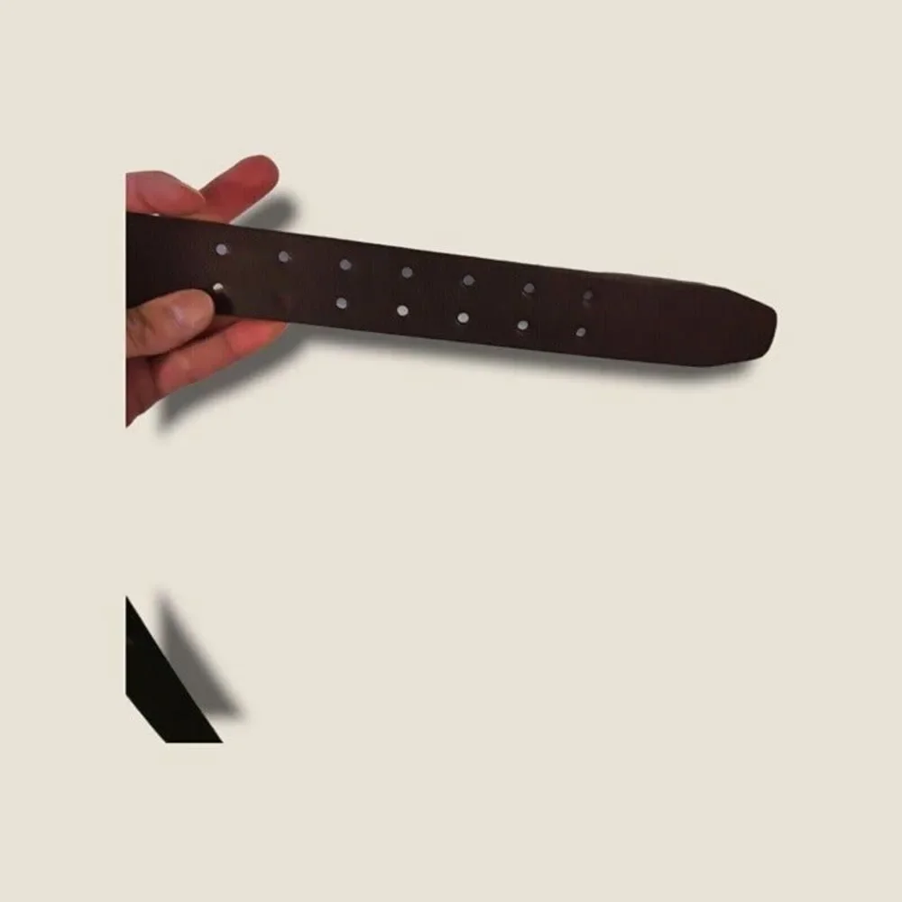 Dickies Men's Brown Belt with Double Prong Buckle 34/36